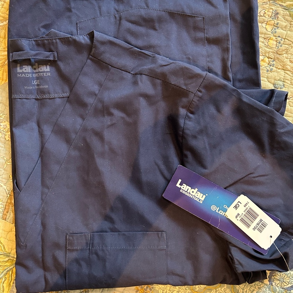 NWT Landau Navy Scrub Top